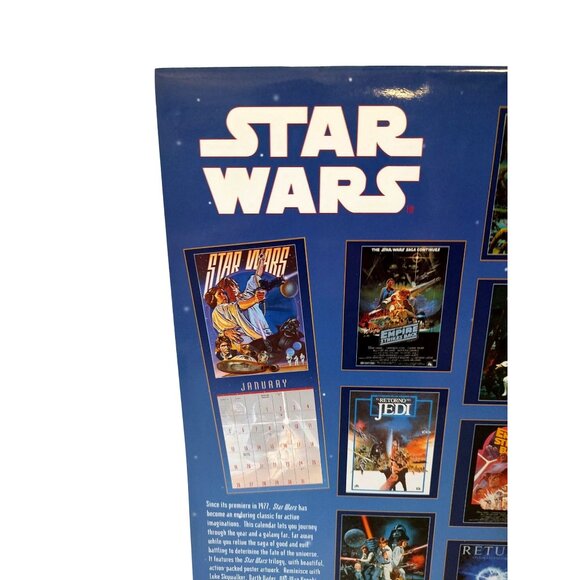 Vintage Star Wars 1997 Collectible Edition Calendar Featuring Iconic Movie Poste - Picture 2 of 7